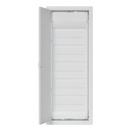 Verteilerschrank Unterputz Sicherunngskasten 5 Reihen 60 Modulen Verteilerkasten Kleinverteiler weiß Hager Volta 5x12 VU60NC