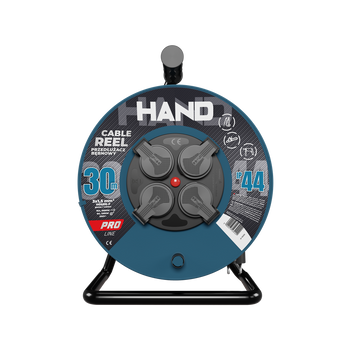 Kabeltrommel HAND PRO 30m 4x Steckdosen 230V IP44 H05RN-F 3x1,5 mm² W-96306
