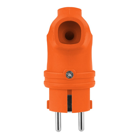 Gummistecker mit Griff 16A 230V Stecker orange 8956