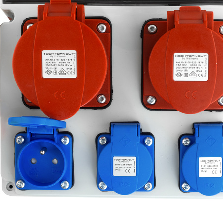 Baustromverteiler JUN 32A/16A/3x230V DOKTORVOLT® DV-6849-F