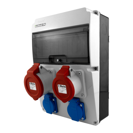 Baustromverteiler JUN 32A/16A/2x230V Bals-Steckdosen DOKTORVOLT® DV-6832-F