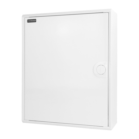 Sicherungskasten Aufputz Verteilerkasten 2-reihig 24 Module 10xMCB 1xRCCB VDE verdrahtet Verteilerschrank mit Sicherungen 370x305x96,5mm Hager Hohlwand Verteiler Abzweigklemmen Doktorvolt  DV-6326-NT