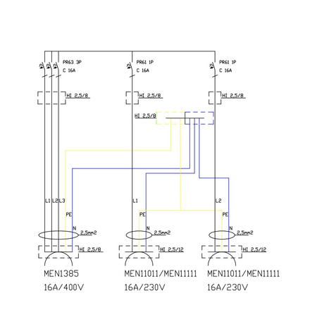 Baustromverteiler TD-S 16A 2x230V Mennekes Stromverteiler Doktorvolt DV-6756-D