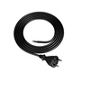 Anschlusskabel 1,5m mit geradem Stecker TYP E 230V 16A 2×1,5 mm² H07BQ-F PP-21 Schwarz W-98577