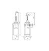 Positionsschalter Endschalter mit Federstange 1NC/1NO Dreharm Feder flexibel MVGK-106 XBS 5002