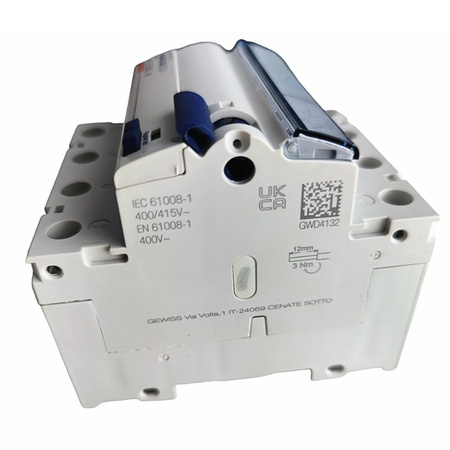 GEWISS Fehlerstromschutzschalter 4-polig 40A 30mA Typ A Fi-Schalter RCD GWD4132