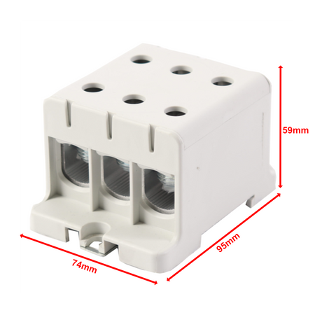 Hauptleitungsklemme Anschlussklemme ETB 150/1x3 Al/Cu Universalklemme elektroinstallation 6 Löcher  Elektro Becov