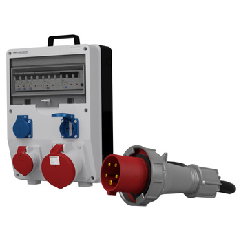 Stromverteiler TD-S/FI 1x63A 1x16A 2x230V SKH Kabel 5x10mm2 Doktorvolt® DV-0045-D