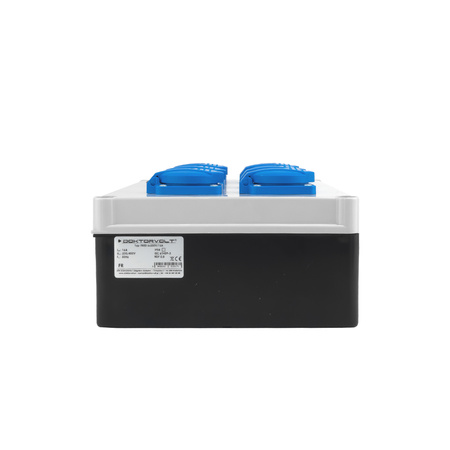 Baustromverteiler 16A 6x230V kompakt Stromverteiler hermetisch IP54 Schuko ohne Sicherungen Doktorvolt DV-0171-F