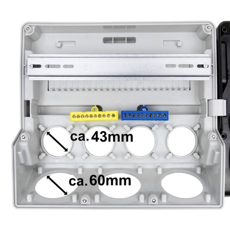 Stromverteiler leeres Gehäuse IP44 280x260 TpE 3370-000-0000