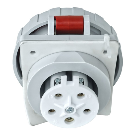 Einbausteckdose schräg 32A/5P 400V IP67 Steckdose IEG 3253