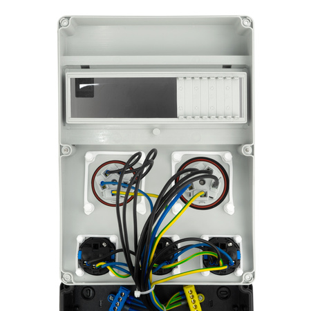 Baustromverteiler CEE 32A 16A 3x230V JUN-S  LS-Schalter Siemens Stromverteiler Wandverteiler Doktorvolt DV-5565-D