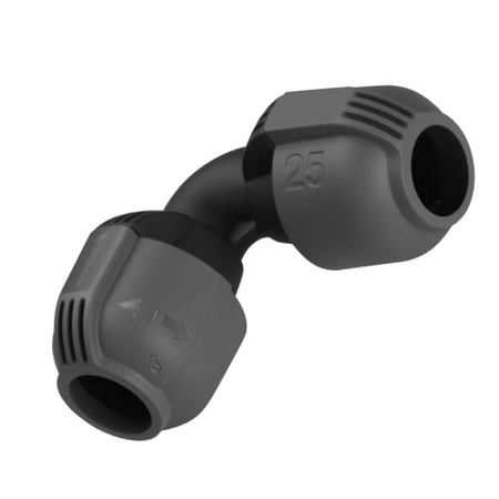 Gardena Sprinklersystem L-Stück 25 mm Rohrverbinder für Richtungsänderung des Verlegerohrs 02773-20