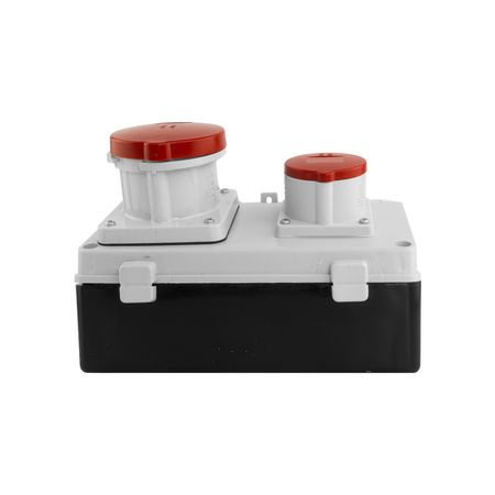 Baustromverteiler Unbestückt TD 63A Stromverteiler 16A 2x230V Mennekes Steckdosen Doktorvolt DV-2244-D