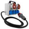 Stromverteiler mobil 2xCEE 16A 4xSchuko Baustromverteiler mit Kabel Brennenstuhl 1153650