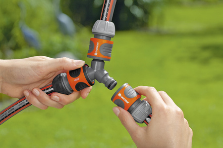 Y-Stück 3/4" für 1/2" Schlauchverbinder Schnellkupplungen 934-50 Gardena 00934-50