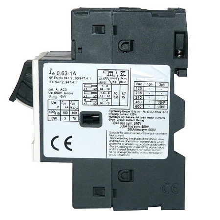 Motorschutzschalter Motorschutz MOV 0.63-1A MS-Schalter XBS MOV2-1