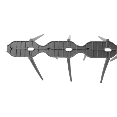 Vogelschreck Kunststoff Spikes Vogelabwehr graue Taubenabwehr Balkon DV-KOLCE-SZ