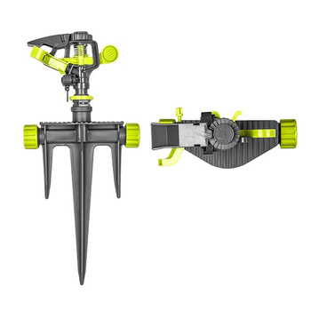 Impuls Kreisregner mit Erdspieß Sprinkler bis 539m² Rasensprenger Sektorenregner BRADAS LE-6105