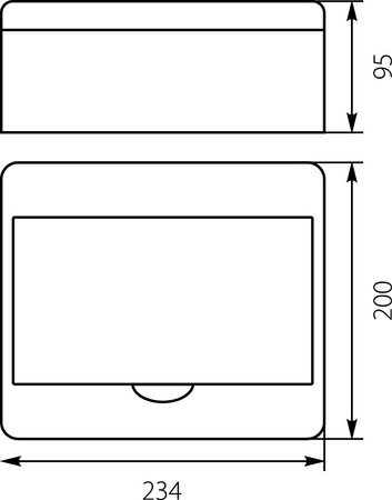 Verteilerkasten Sicherungskasten Kleinverteiler RN 8 Module AP IP40 E-P 7.2