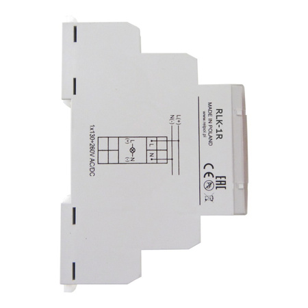 Leuchtmelder 1 Phasen rot Kontrollleuchte Phasenprüfer LED RLK-1R Relpol 863026