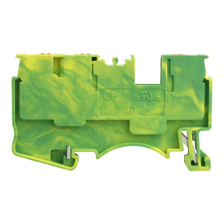 Schutzleiter-Reihenklemme 2.5mm2 3-Leiter gelb-grün Erdungsklemme DS2.5-TW-PE-01P-1C