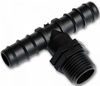 Bradas T-Stück mit AG 1/2" für Tropfschlauch PE Rohren mit Schlauchstecker 20mm DSWA06-1220L
