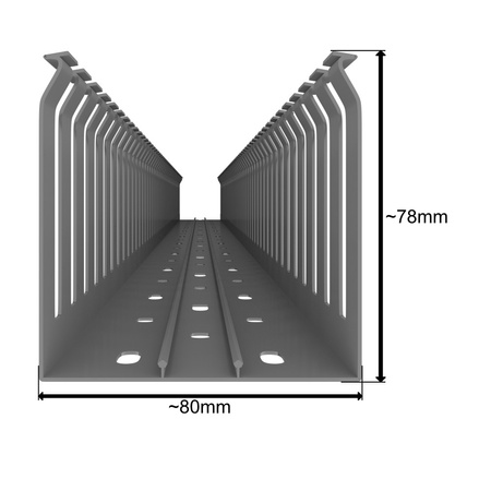 Verdrahtungskanal Kabelkanal mit Deckel Länge 1m Installationskanal verschiedene Größen Wahl 0630 0562 0234 0678 0708 E54