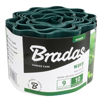 Rasenkante Beeteinfassung 9m/10cm grün BRADAS OBFG 0910
