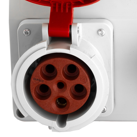 Baustromverteiler Unbestückt TD 63A Stromverteiler 16A 2x230V Mennekes Steckdosen Doktorvolt DV-2244-D