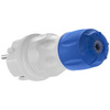 Zerlegbarer gerader Stecker WT-54 IP54 2P+E 16A 250V Uni-Schuko grau-blau W-97976
