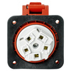 CEE Einbausteckdose gerade 400V 16A 5P 70x70 mm IP44 3105-321-1670
