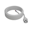 Anschlusskabel 5m IP44 mit geradem Stecker 250V 16A 3x2,5 mm² H05VV-F PP-40H Weiß W-98396