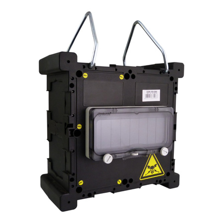 Stromverteiler mit Griff und Betätigungsklappe Minibox Hängeverteiler 215x215x120 TpE 3336-100-0300