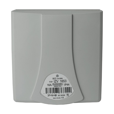 CEE Wandsteckdose mit Klappdeckel Unterputz 16A 5P 400V IP44 Steckdose IZV 1653