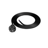 Anschlusskabel 1,5m mit geradem Stecker TYP E 230V 16A 2×1,5 mm² H07BQ-F PP-21 Schwarz W-98577