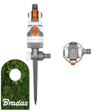 4 Funktionen Kreisregner 350m² Impulsregner Rasensprenger WHITE LINE Bradas WL-Z01