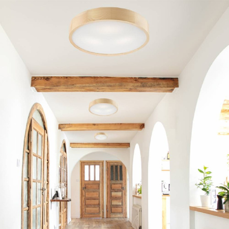 LED Deckenleuchte Lampe Kiefer 3-flammig rund 47 cm E27 LD-PD-6.3 SOSNA