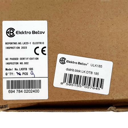 Verteilerblock LK DTB 185 Klemmblöcke mit Schraubanschluss Verteilung Block Elektro Becov ULK185