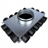 Lüftungsverteiler Verteilerkasten 16x75 Ø200 Wohnraumlüftung Luftverteiler E-KRR-16x75/200-OC