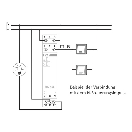 Bistabile pulse Stromstoßrelais Relais F&F BIS-411 230V 4017