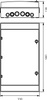 Feuchtraumverteiler Verteilerkasten 36Module Aufputz Sicherungskasten 1000V RH-36/3B AP VDE 36.142 E-P 8444