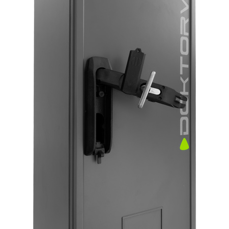 Campingsäule 170x26x24cm Leergehäuse auf Fundament duroplastisches Polyesterharz Campingverteiler Anthrazit Doktorvolt DV-6104