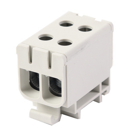 Hauptleitungsklemme Anschlussklemme ETB 50/1x2 Al/Cu Universalklemme elektroinstallation 4 Löcher Elektro Becov UK2050.21