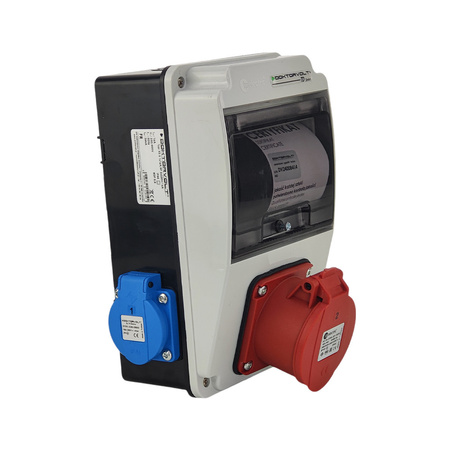 Wandverteiler XS-S 16A 2x230V IP44 Stromverteiler Komplett Verdrahtet Doktorvolt DV-2144-F