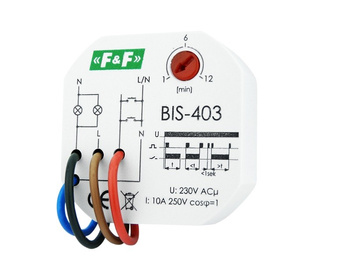 Stromstoßschalter Bistabile Relais Zeischalter Timer BIS-403 F&F 4086