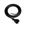Anschlusskabel 1,5m mit geradem Stecker TYP E 230V 16A 2×1 mm² H05BQ-F PP-21 Schwarz W-98573