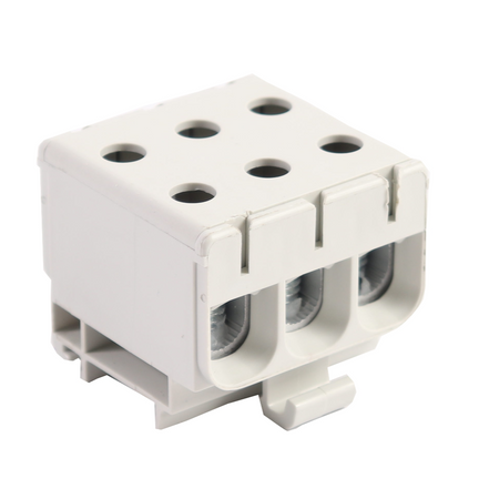 Hauptleitungsklemme Anschlussklemme ETB 50/1x3 (L1,L2,L3) Al/Cu Universalklemme elektroinstallation 6 Löcher Elektro Becov UK3350.21