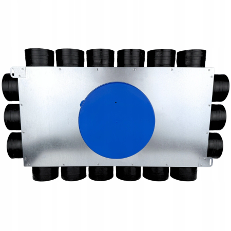 Lüftungsverteiler Verteilerkasten 18x75 Ø200 Wohnraumlüftung Luftverteiler E-KRR-18x75/200-OC