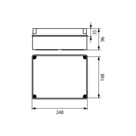 Industriegehäuse PH-4A.1 Abzweigdose hermetische Abzweigkasten AP E-P 28.41